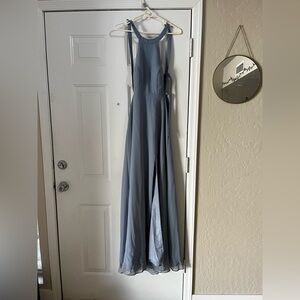 Azazie Clarice Size A0 Dusty Blue